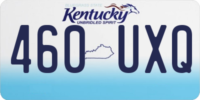 KY license plate 460UXQ