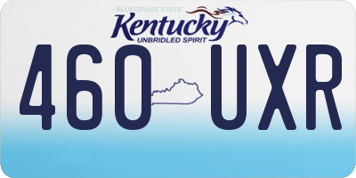 KY license plate 460UXR