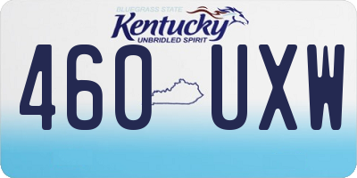 KY license plate 460UXW