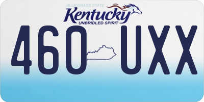 KY license plate 460UXX