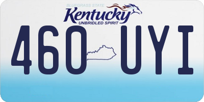 KY license plate 460UYI