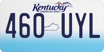 KY license plate 460UYL