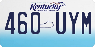 KY license plate 460UYM
