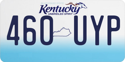 KY license plate 460UYP