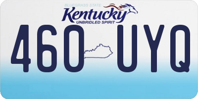 KY license plate 460UYQ