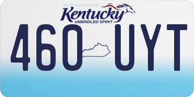 KY license plate 460UYT