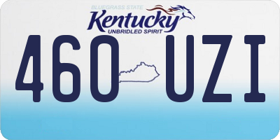 KY license plate 460UZI