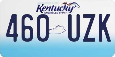 KY license plate 460UZK
