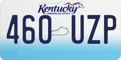 KY license plate 460UZP