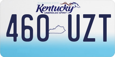 KY license plate 460UZT