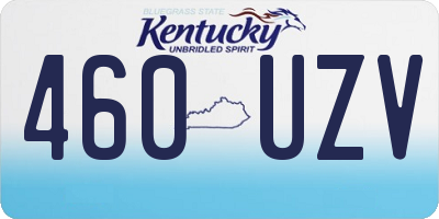 KY license plate 460UZV