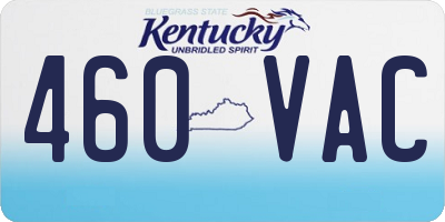 KY license plate 460VAC
