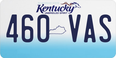 KY license plate 460VAS