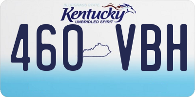 KY license plate 460VBH