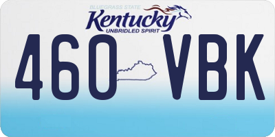 KY license plate 460VBK