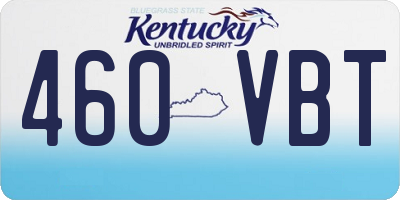 KY license plate 460VBT