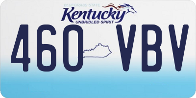 KY license plate 460VBV
