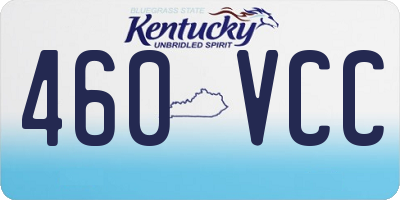 KY license plate 460VCC