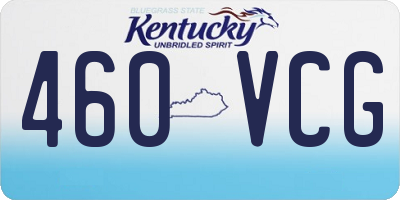 KY license plate 460VCG