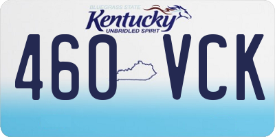 KY license plate 460VCK