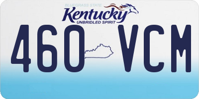 KY license plate 460VCM
