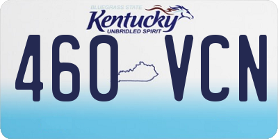 KY license plate 460VCN
