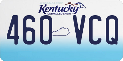 KY license plate 460VCQ
