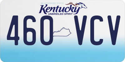 KY license plate 460VCV