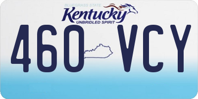 KY license plate 460VCY