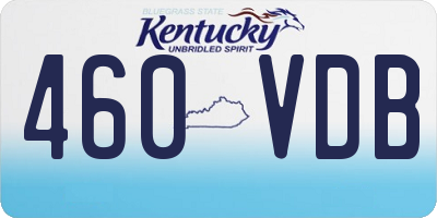KY license plate 460VDB