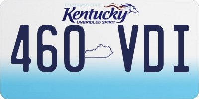 KY license plate 460VDI