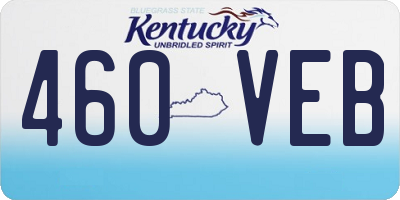 KY license plate 460VEB