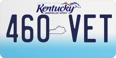 KY license plate 460VET
