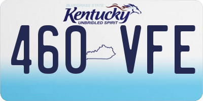 KY license plate 460VFE