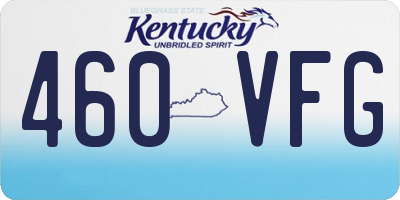 KY license plate 460VFG