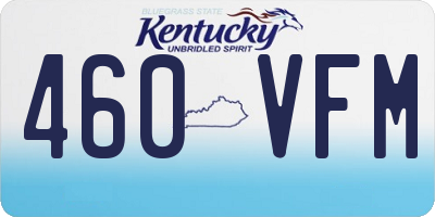 KY license plate 460VFM