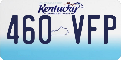 KY license plate 460VFP