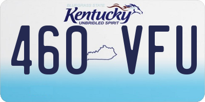 KY license plate 460VFU