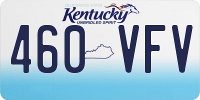 KY license plate 460VFV