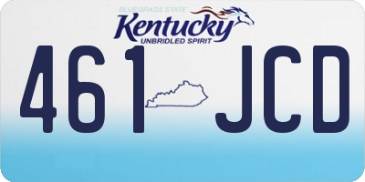 KY license plate 461JCD