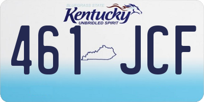 KY license plate 461JCF