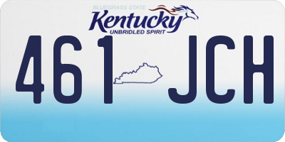 KY license plate 461JCH