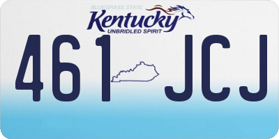 KY license plate 461JCJ