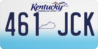 KY license plate 461JCK