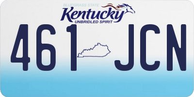 KY license plate 461JCN