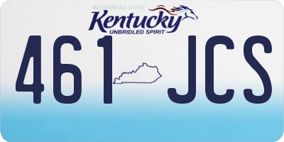 KY license plate 461JCS