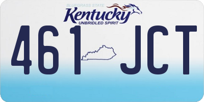 KY license plate 461JCT