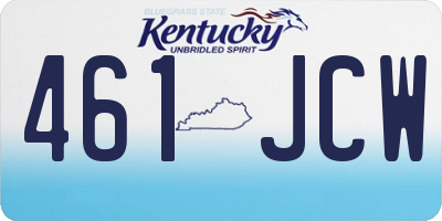 KY license plate 461JCW