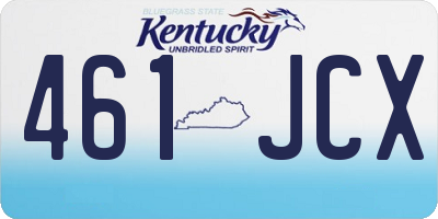 KY license plate 461JCX