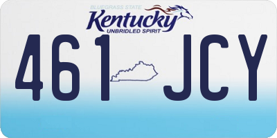 KY license plate 461JCY
